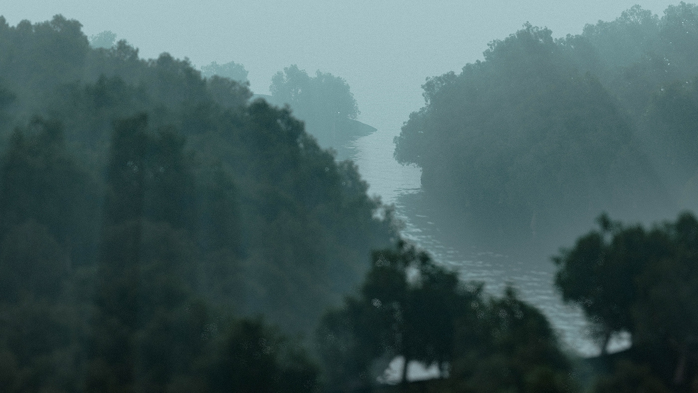 Realistic Forest, a 3D environment study by Milos Brakus.