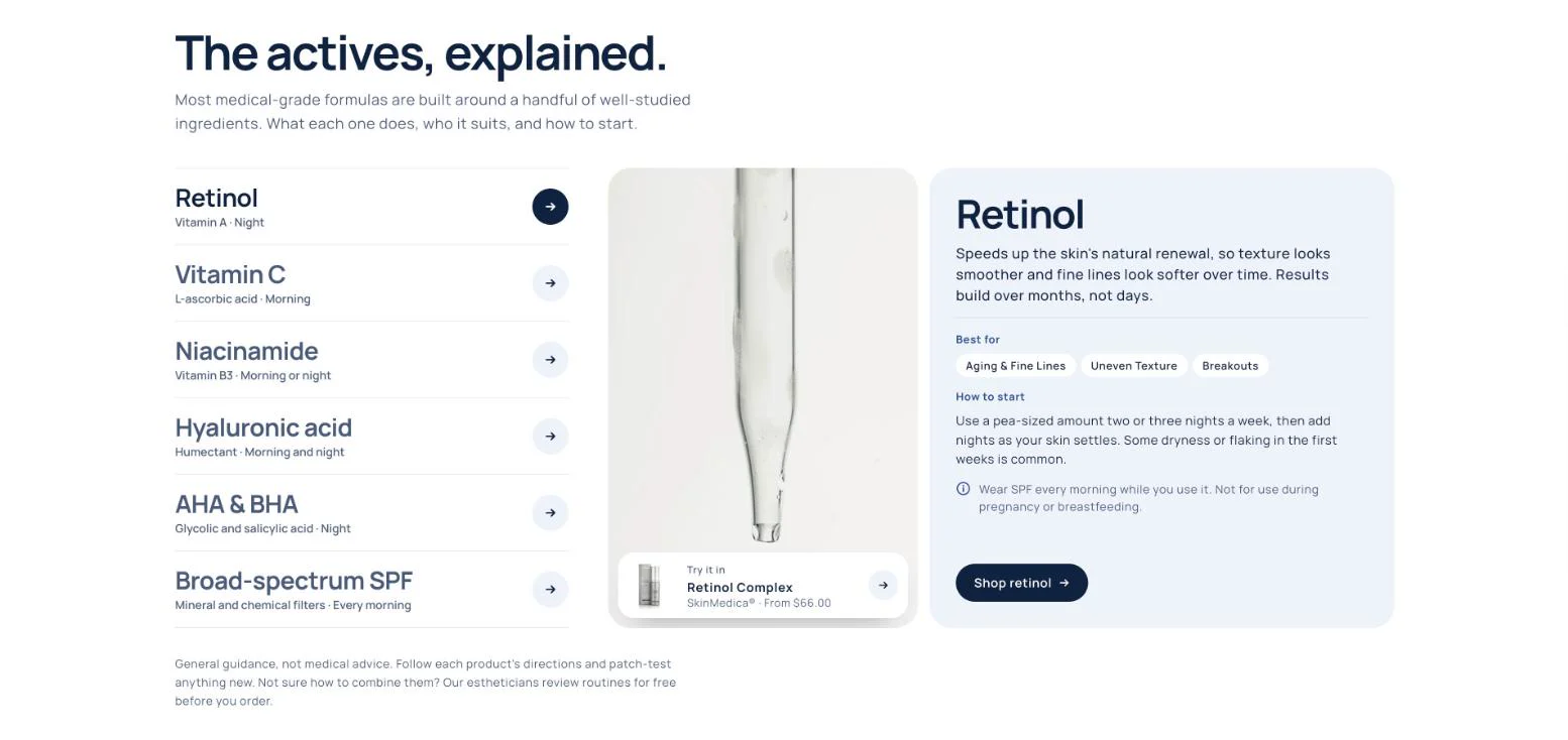 Skin Boutique Online, screen 4.